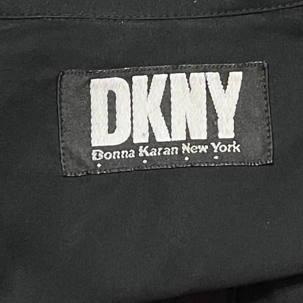 Vintage DKNY Shirt Dress Cotton Poplin Pockets Shirtwaist Dress Minimalist Rare - Picture 13 of 14